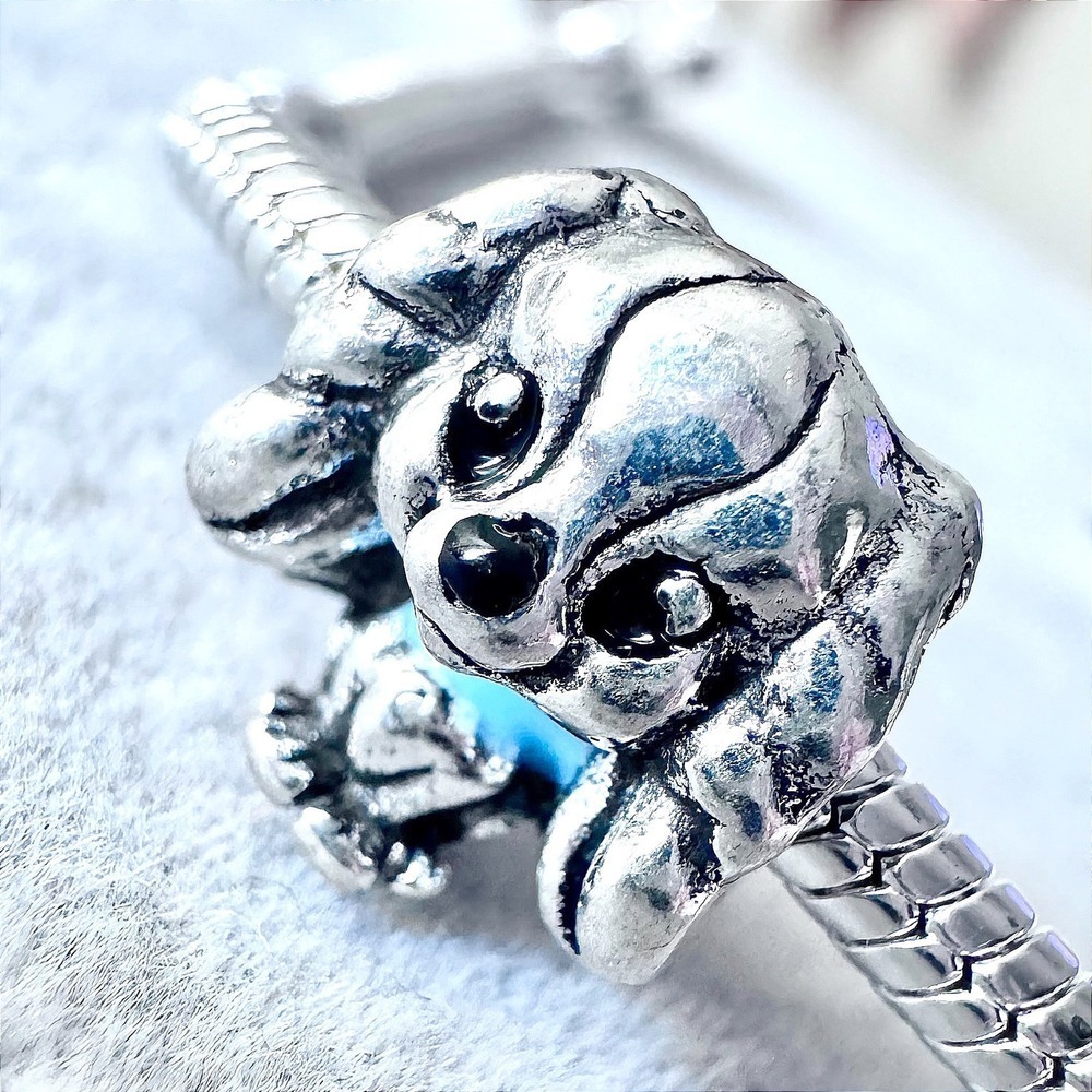 Puppy Dog Charm with Blue Dog Collar fits PANDORA